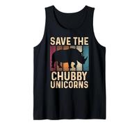 Save The Chubby Unicorns Funny Rhino Animal Rights Débardeur