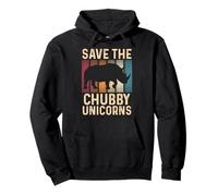 Save The Chubby Unicorns Funny Rhino Animal Rights Sweat à Capuche
