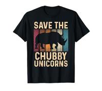 Save The Chubby Unicorns Funny Rhino Animal Rights T-Shirt