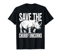 Save The Chubby Unicorns Sarcastic Rhino Lovers Vintage T-Shirt