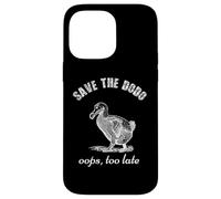 Save The Dodo Extinct Ornithologie des oiseaux Dodo Coque pour iPhone 14 Pro Max