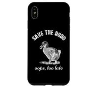 Save The Dodo Extinct Ornithologie des oiseaux Dodo Coque pour iPhone XS Max
