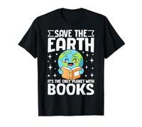 Save The Earth Books Lovers Reading Eco-Friendly T-Shirt
