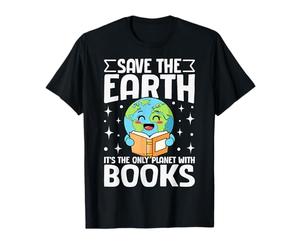 Save The Earth Books Lovers Reading Eco-Friendly T-Shirt