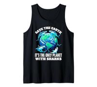 Save the earth it's the only planet with sharks, requins lover Débardeur