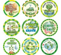 Save The Earth Lot de 500 rouleaux d'autocollants perforés pour enfants Décoration de salle de classe Jour de la Terre