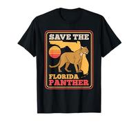 Save The Florida Panther Cougar rétro Wildlife T-Shirt