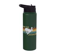 Save The Jackalope - Vintage Rabbit - Camping Cryptozoology Stainless Steel Insulated Water Bottle
