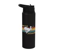 Save The Jackalope - Vintage Rabbit - Camping Cryptozoology Stainless Steel Insulated Water Bottle