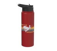 Save The Jackalope - Vintage Rabbit - Camping Cryptozoology Stainless Steel Insulated Water Bottle