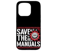 Save The Manual Cars Transmission Manuelle Classique Coque pour iPhone 15 Pro