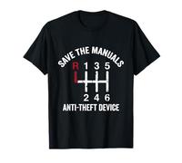 Save The Manuals - Cadeau Amusant pour Homme de Voiture T-Shirt