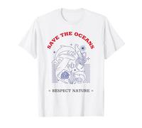 Save The Oceans Respect Nature (Graphique Animaux Marins) T-Shirt