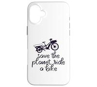 Save The Planet Ride A Bike Cargo Vélo Cargo Vintage Coque pour iPhone 16 Plus