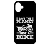 Save The Planet Ride A Bike Cargo Vélo Cargo Vintage Coque pour iPhone 16 Plus