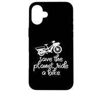 Save The Planet Ride A Bike Cargo Vélo Cargo Vintage Coque pour iPhone 16 Plus