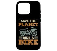 Save The Planet Ride A Bike Cargo Vélo Cargo Vintage Coque pour iPhone 16 Pro