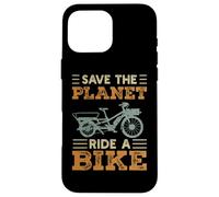 Save The Planet Ride A Bike Cargo Vélo Cargo Vintage Coque pour iPhone 16 Pro Max
