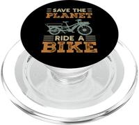 Save The Planet Ride A Bike Cargo Vélo Cargo Vintage PopSockets PopGrip pour MagSafe
