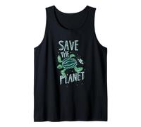 Save The Planet Tortue Terre Changement Climatique Réchauffement Climatique Débardeur
