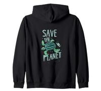 Save The Planet Tortue Terre Changement Climatique Réchauffement Climatique Sweat à Capuche