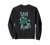 Save The Planet Tortue Terre Changement Climatique Réchauffement Climatique Sweatshirt