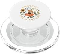 Save The Pollinators Bee Wildflower Retro PopSockets PopGrip pour MagSafe