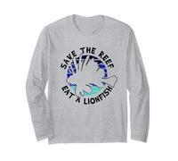 Save The Reef Eat Lionfish Manger Poisson-Lion Récif Plongée Manche Longue