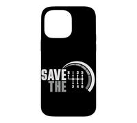 Save The Stick Transmission Manuelle à Trois pédales de Voiture Coque pour iPhone 14 Pro Max