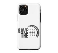 Save The Stick Transmission Manuelle Trois pédales Amoureux de Voiture Coque pour iPhone 11 Pro