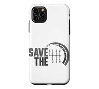 Save The Stick Transmission Manuelle Trois pédales Amoureux de Voiture Coque pour iPhone 11 Pro Max