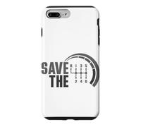 Save The Stick Transmission Manuelle Trois pédales Amoureux de Voiture Coque pour iPhone 7 Plus/8 Plus