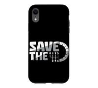 Save The Stick Transmission Manuelle Trois pédales Car Guy Coque pour iPhone XR