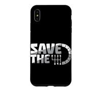 Save The Stick Transmission Manuelle Trois pédales Car Guy Coque pour iPhone XS Max