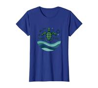 Save The Turtles Océan Conservation Écologique T-Shirt, Femme, Bleu Royal, 3XL