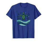 Save The Turtles Océan Conservation Écologique T-Shirt, Homme, Bleu Royal, XXL