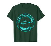 Save The Vaquitas - Superbe Design Mignon marsouin - Terre Marine T-Shirt, Homme, Vert Forêt, S