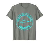 Save The Vaquitas - Superbe Design Mignon marsouin - Terre Marine T-Shirt, Homme, Vert Kaki chiné, XXL
