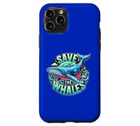 Save The Whales - Art Baleine à Bosse Coque pour iPhone 11 Pro