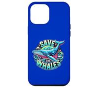 Save The Whales - Art Baleine à Bosse Coque pour iPhone 12 Pro Max