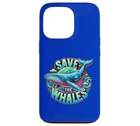 Save The Whales - Art Baleine à Bosse Coque pour iPhone 13 Pro