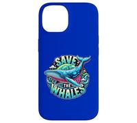 Save The Whales - Art Baleine à Bosse Coque pour iPhone 14