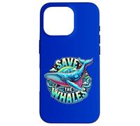 Save The Whales - Art Baleine à Bosse Coque pour iPhone 16 Pro