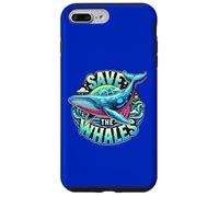 Save The Whales - Art Baleine à Bosse Coque pour iPhone 7 Plus/8 Plus