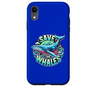 Save The Whales - Art Baleine à Bosse Coque pour iPhone XR