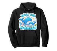 Save The Whales Lover Earth Day Environment Ecology Cute Kid Sweat à Capuche