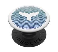 Save The Whales - Tue-Animaux de la mer - Queue de Baleine - Vague d'orque de l'océan PopSockets PopGrip Adhésif