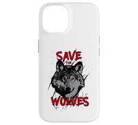 Save The Wolves Sauvez Les Loups Coque pour iPhone 14