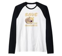 Save The Wombats Australie Animaux Feu Pray for Australia Manche Raglan
