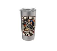 Save These I'm Going Back To Look For My Wife Golfer Humor Gobelet isotherme en acier inoxydable double paroi